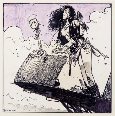 Massimiliano Frezzato | For Sale Massimiliano Frezzato : Heavy Metal Calendar 1998 Preliminary | ComicArtFans Classifieds