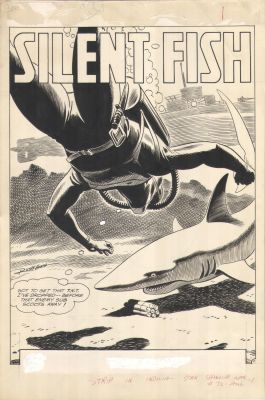 Russ Heath | 1958 Russ Heath Star Spangled War Stories #72 Original Art Title Page 1 Splash Dc Comics Rare | ComicArtFans Classifieds