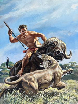 Morris "Mo" Gollub | TARZAN Dell Comics Cover No. 115 | Shasta/Phoenix