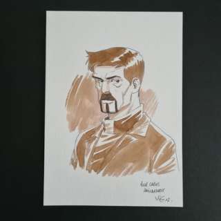 Mig. Le Messager.... | MIG. Le messager. Encre. Buste du père Gabriel. 29,7... | Aibo Art Auction