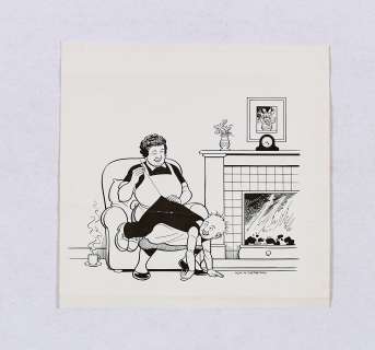 Oor Wullie original artwork drawn and signed by Ken Harrison (1990s) | Comic Book Auctions ltd