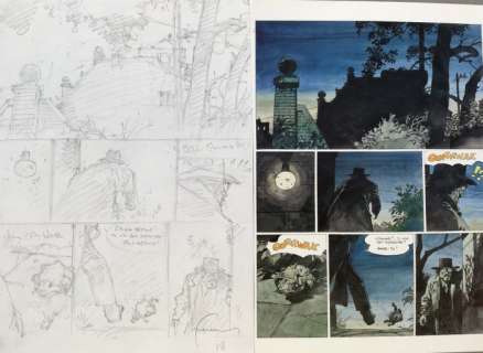 Hermann - Planche originale crayonnés (p.1) - Jeremiah T.24 - (2003) | Catawiki