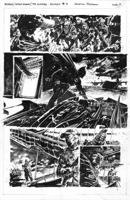 Gabriel Hardman | Batman/Green Arrow/The Question: Arcadia #3 - Page 5 By Gabriel Hardman | ComicArtFans Classifieds