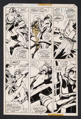 Carmine Infantino, Bob McLeod | Ms. Marvel #19 (1978) Page 10 Pencils By Carmine Infantino, Inks By Bob McLeod | ComicArtFans Classifieds