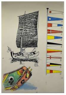 Eddy Paape (1920-2012)... | Eddy Paape (1920-2012) - dessin de la série Marc Dacier... | Arthema Auction