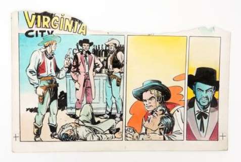 Marin Claude Virginia... | MARIN Claude Virginia City Planche pour un récit publié... | Vermot et Associés