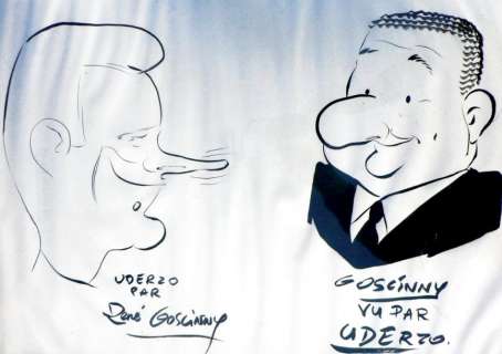 Uderzo Et Goscinny | Â« Portraits Â». Portraits de Uderzo par Goscinny et portait | Tessier Sarrou