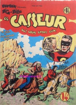 CHOTT Couverture Planche Originale Big Bill Casseur 18 indien Cheval 1948 Fantax | eBay Europe