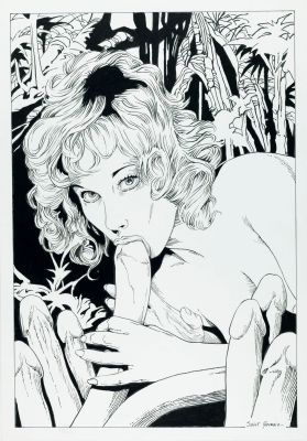 Lot 900 - Saint Germain (Luciano Bernasconi) - "Foresta erotica", anni 90