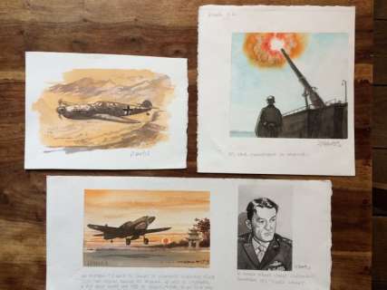 War and Dreams T3 - Aquarelles pour supplément LIFE/Signal - avions - (2009) | Catawiki