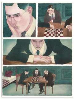 Sala | DAVID SALA ◊ Le Joueur d’échecs, Casterman 2017 Planche... | Daniel Maghen Enchères