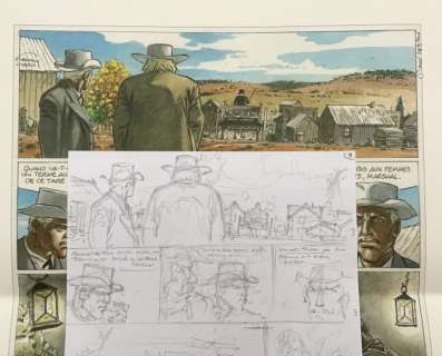 Hermann - Crayonnés planche 9 - Duke T.1 - (2016) | Catawiki