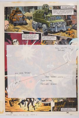 Lot 169 - Chris Weston 2000 AD #1158 Downlode Tales ’City On Fire Part 4’ Original Story Pages (Fleetway, | Stanley Gibbons Baldwin’s