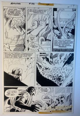 Original Comic Art - Adventure Comics #443 - Page 9, Jim Aparo Pencils and Inks