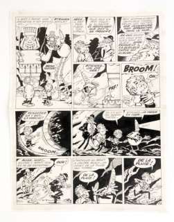 MONZON Ramon Testar... - Lot 341 - MONZON Ramon Testar le robot Planche 42 d’une aventure...