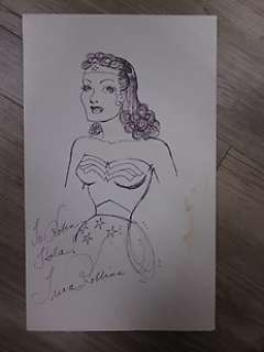  - WONDER WOMAN  - Superbe Dessin Original Trina ROBBINS - USA (1980) 