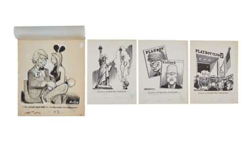 Playboy | Four Jimmy Carter Newspaper Cartoons | Julien’s