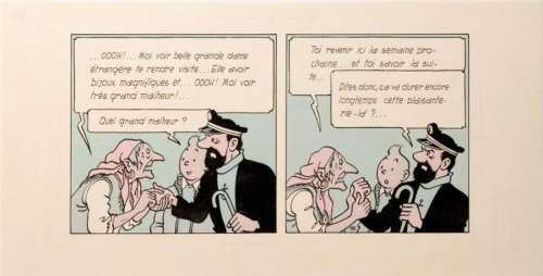 Hergé | Tintin et Milou - Les bijoux de la Castafiore Exceptionnelles cases | Millon
