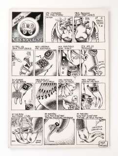 Jose Et Manosque Gag... | JOSE ET MANOSQUE Gag en une planche Encre de chine 45... | Vermot et Associés