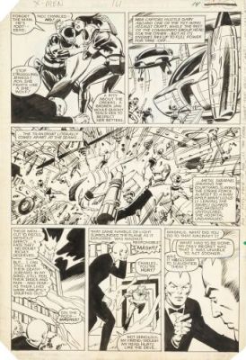 Lot 277 : Hand-Drawn Dave Cockrum and Bob Wiacek Uncanny X-Men No. 161 P. 14 / MARVEL COMICS | Propstore