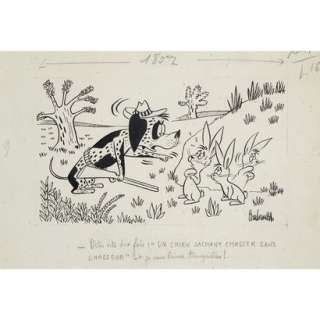 Josse PHILIPPE, dit BARBEROUSSE (1920-2010) Le chien… | Tajan