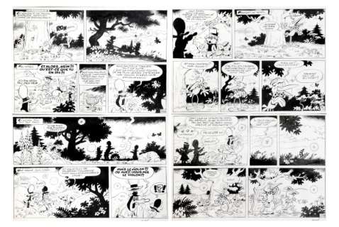 Macherot | Sibylline, planches n°20 et n°21 Ã  l’encre de C… | Banque Dessinée