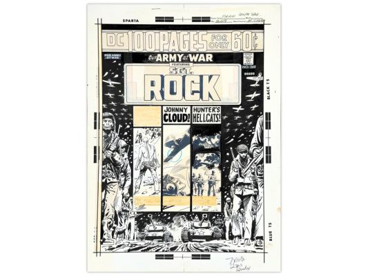 Lot 433 - Joe Kubert Our Army at War #269 Cover Art | Weiss Auctions