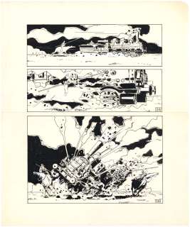 Pierre WININGER (195... - Lot 308 - Encre de Chine sur papier pour l‘étude de la planche...