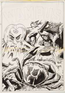 Luciano BERNASCONI (... - Lot 175 - Couverture originale pour WAMPUS n° 5, encre de chine...