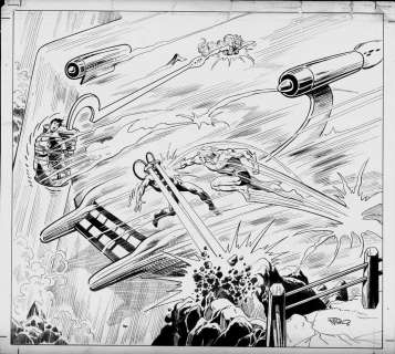 JIM APARO DC 1970’s CALENDAR AQUAMAN, BLACK MANTA,MERA & AQUALAD 12 x 12 | Black Line Fever