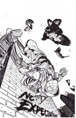 NIKE Ad - Mikes Morales Spider-Man HAND-DRAWN Artwork - "No Expectations" 2018 | eBay US