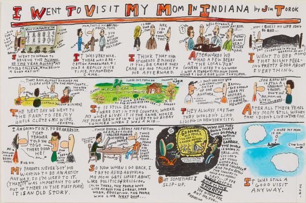 Lot 150 - Jim Torok "I Went to Visit My Mom" Ink & Acrylic | Revere Auctions