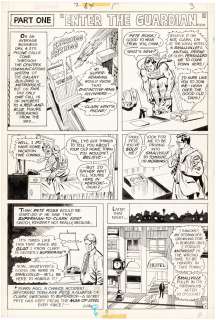 SUPERMAN #284 PART 1 NEAR COMPLETE STORY- COMIC BOOK PAGE ORIGINAL ART BY CURT SWAN. | Hake’s