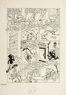 Szarlota Pawel (1947 - 2018) | Szarlota Pawel (1947 - 2018) | "Telemania", z serii Jonka, Jonek i Kleks, plansza nr 5, 1980 | Desa Unicum