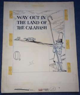 Walt Kelly - Gone Pogo - Sortir au pays de la calebasse - Splash page - (1961) | Catawiki