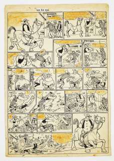 Desperate Dan original artwork by Dudley Watkins from The Dandy (April 1969) | Comic Book Auctions ltd