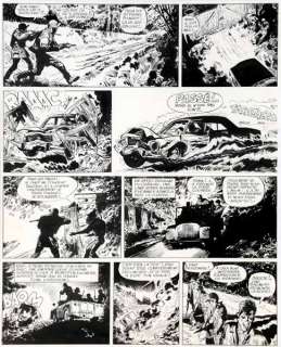 Jijé | Tanguy et Laverdure, planche n°43 Ã  l’encre de C… | Banque Dessinée