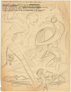 HUMAN TORCH #8 SUMMER 1942 PRELIMINARY PAGE 1 SPLASH ORIGINAL ART. | Hake’s