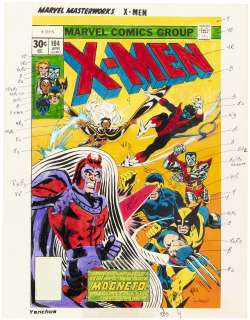 X-MEN #104 COMPLETE STORY & COVER COLOR GUIDES (ANDY YANCHUS COLORIST). | Hake’s