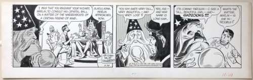 Bob Lubbers Long Sam - Daily Strip - Oeuvre originale - (1957) | Catawiki