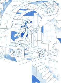 Goofy’s Decision - Original Drawing - Jaume Esteve - Art de crayon | Catawiki