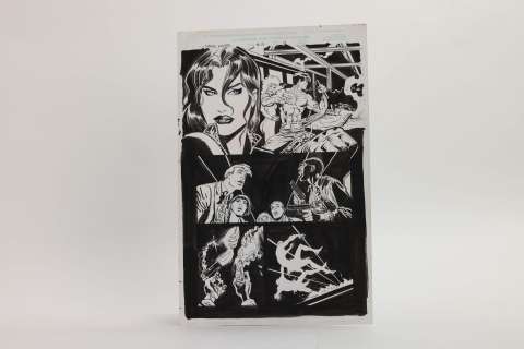 Edouardo Barreto... | EDOUARDO BARRETO - LA VEUVE NOIRE . Planche originale... | Aibo Art Auction