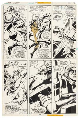 Original Art * CARMINE INFANTINO * MS. MARVEL No. 19, Page 10 | PBA Galleries