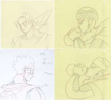 Dragon Ball Z -  Goku, Piccolo, Yamcha Douga Genga  - Page volante - EO | Catawiki
