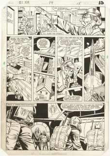 156: 6 GI Joe pages 1980s original comic art