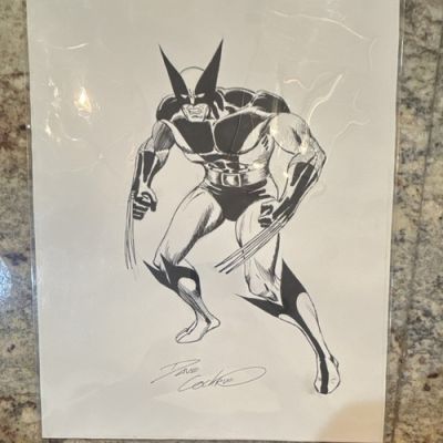 VINTAGE Wolverine Original Art - Signed DAVE COCKRUM (X-Men Co-Creator) - 1983