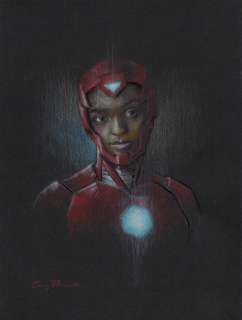 Casey Parsons - Ironheart Black Card Illustration