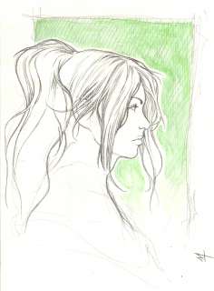 Marco Turini - Girl Headshot Illustration