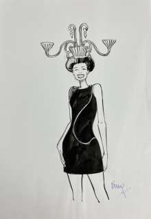 * Boucq - Dessin... | * Boucq - Dessin original : La femme lampadaire. Dessin... | Tessier Sarrou