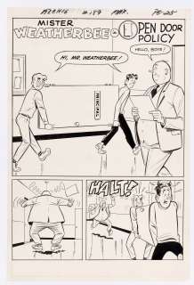 ARCHIE #189 TITLE PAGE ORIGINAL ART BY HARRY LUCEY. | Hake’s